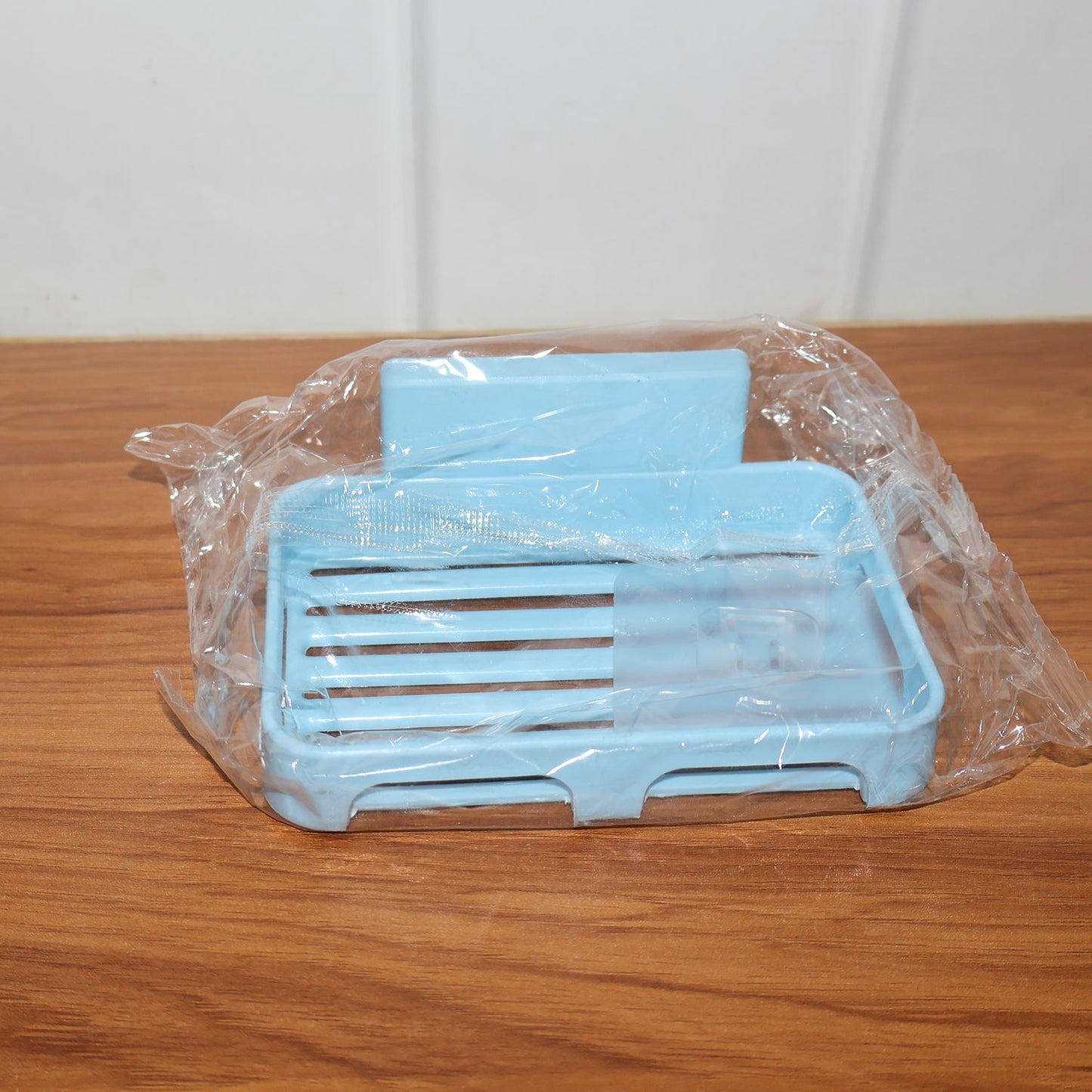 Self-Adhesive Wall Mount Plastic Soap Dish with Drain Slots Signature Kart