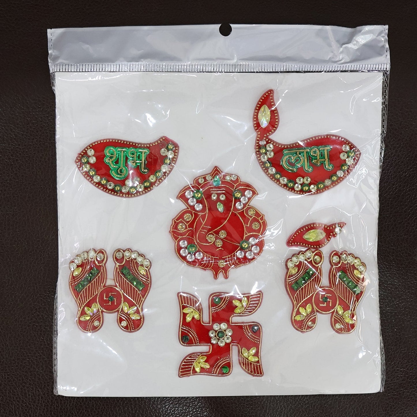 Traditional Decorative Shubh Labh Door Hanging (6 Pc / 1 Set) signaturekarts