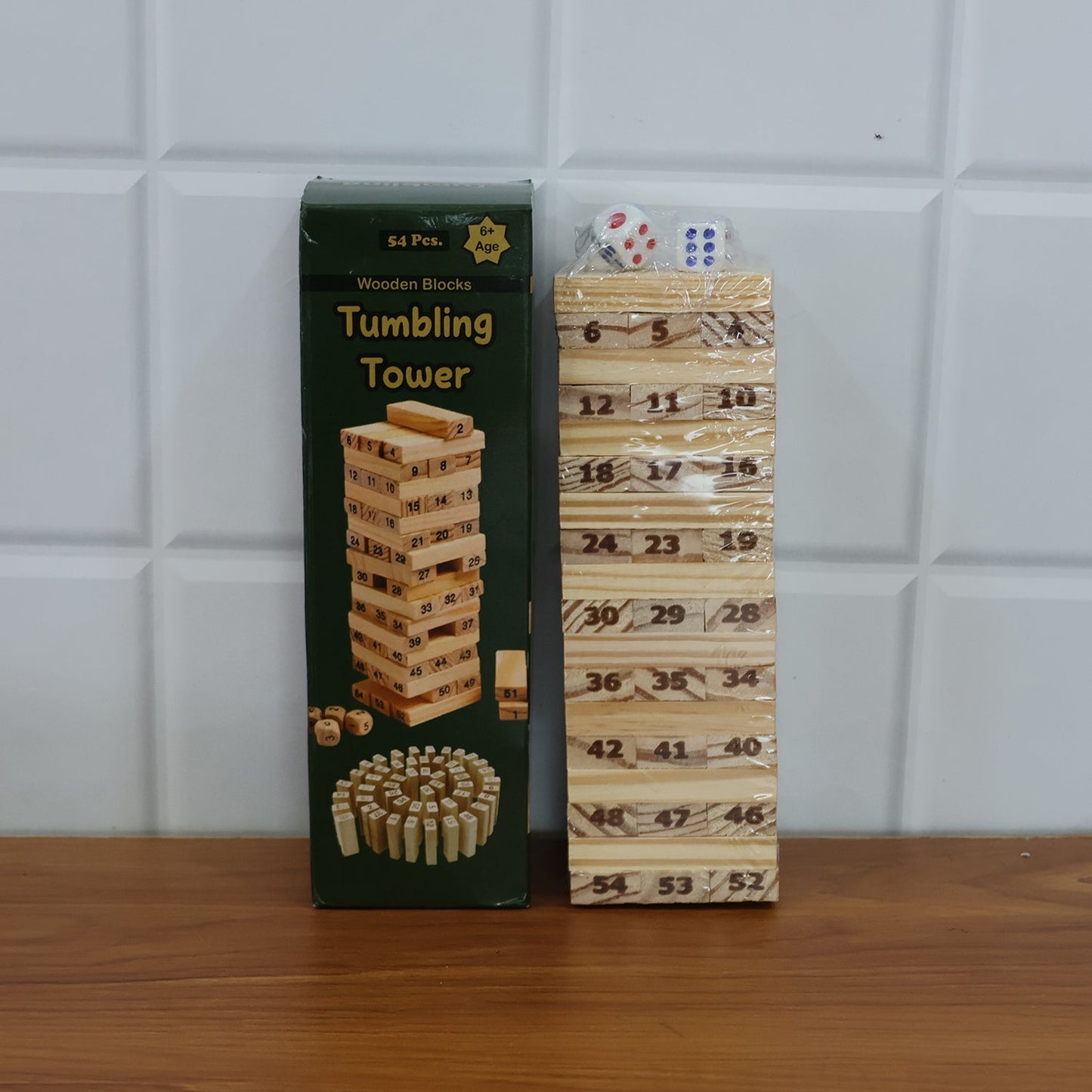 Tumbling Tower Wooden Blocks Game - (Set) signaturekarts