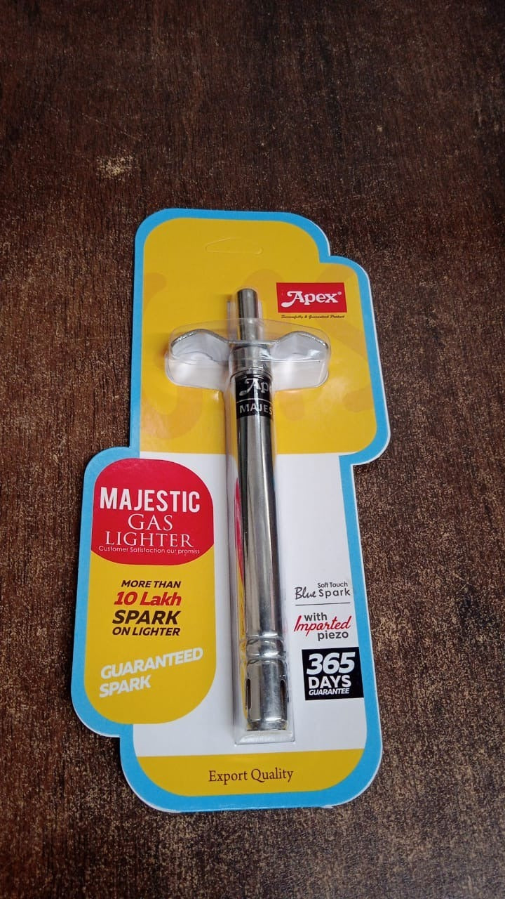 Apex Majestic Stainless Steel Gas Lighter Signature kart