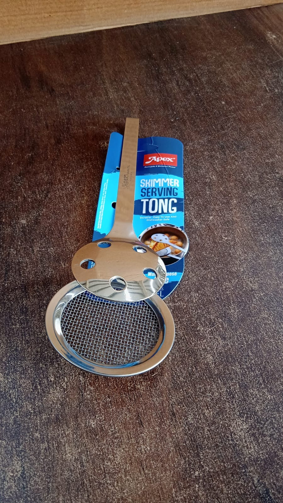 Apex Stainless Steel Skimmer Serving Tong Signature Kart