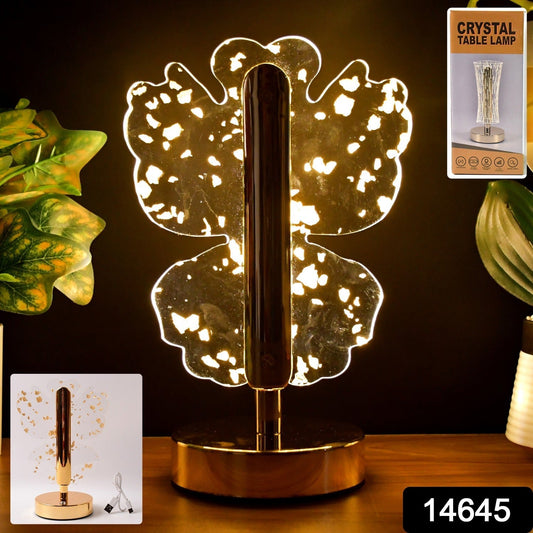Luxury Golden Crystal LED Table Lamp (1 Pc) signaturekarts