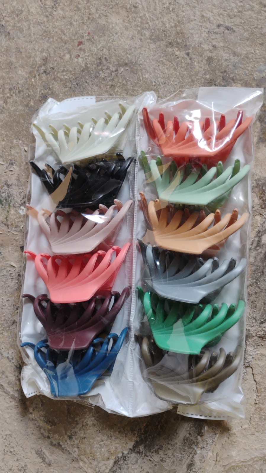 Plastic Hair Clamp Grip, Simple Matte Hair Barrette Clamp (1 Pc) Signature kart