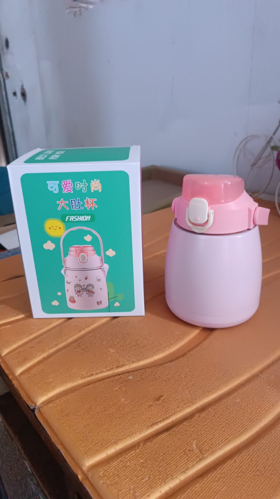 Stainless Steel Vacuum Insulated Water Bottle with Handle & Sticker (700 ML) Signature Kart