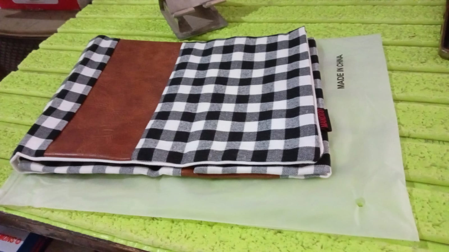 Pillow Covers, Leather & Cotton Cushion Covers (19 × 12 Inch / 1 Pair / 2 Pc) signaturekarts