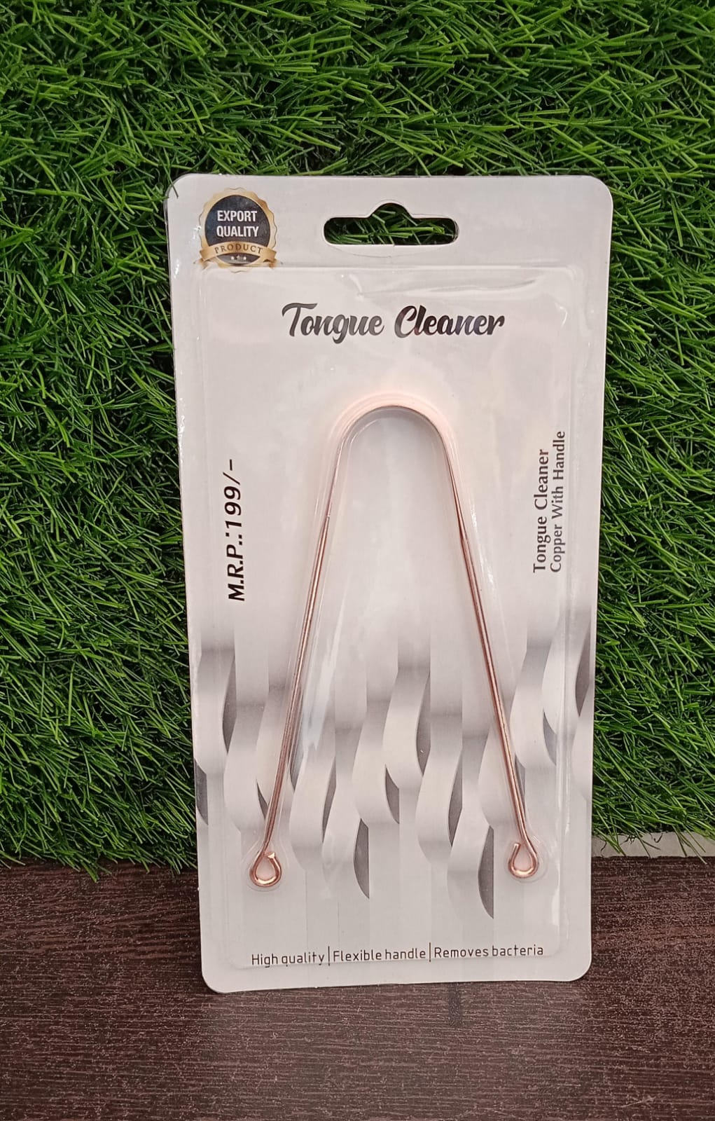 Tongue Cleaner For Kids & Adults | Tongue Scraper For Bad Breath, Maintain Oral Hygiene for Daily Use | for Fresh Breath & Bacteria Removal | Improved Taste (Steel, Copper, Tongue Cleaner / 1 Pc) signaturekarts