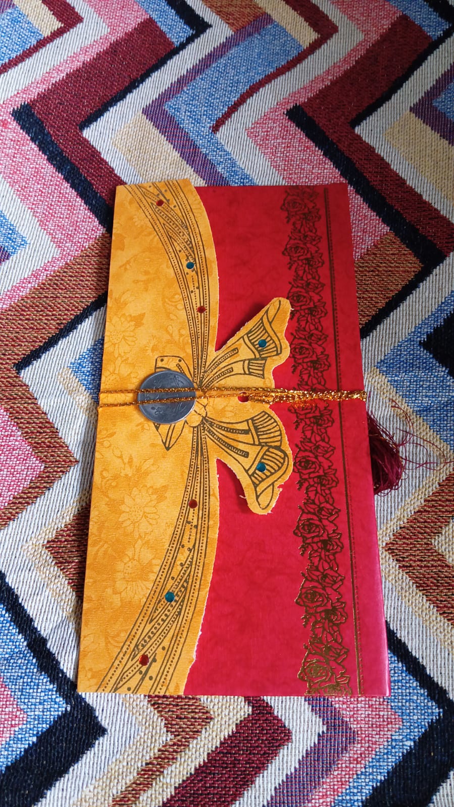 Wedding Gift Card / Cover (1 Pc / Multicolour) signaturekarts