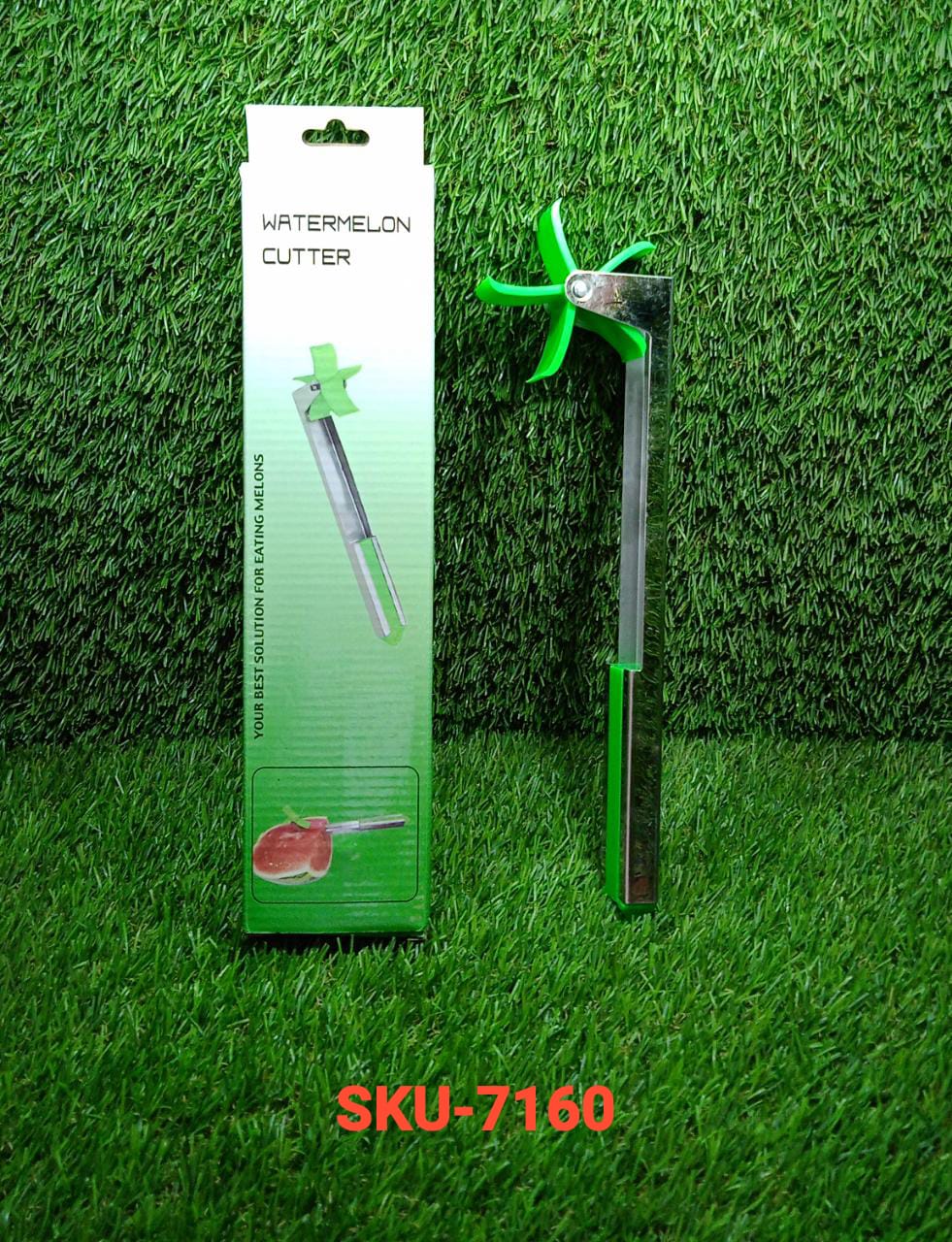 Stainless Steel Washable Watermelon Cutter – Windmill Slicer & Peeler signaturekarts