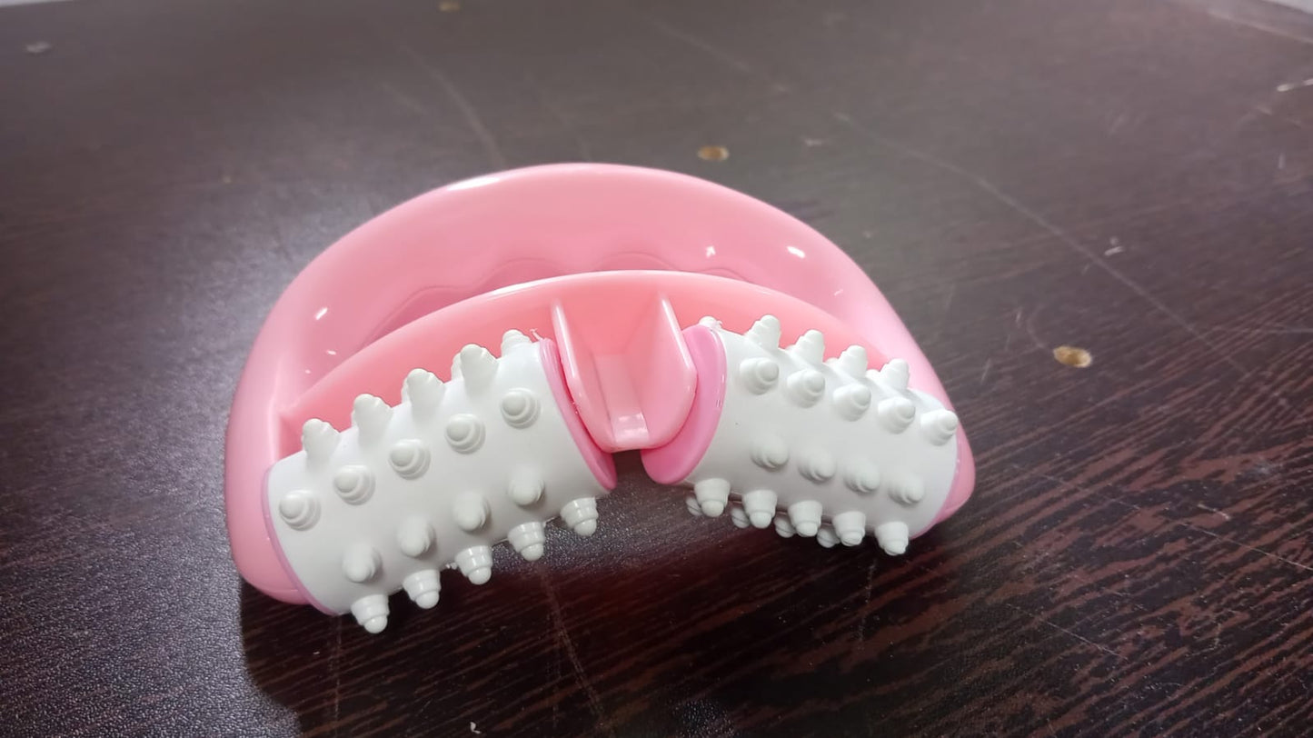 Plastic Massage Roller - 2-Roller Manual Design for Cellulite & Muscle Pain Relief signaturekarts