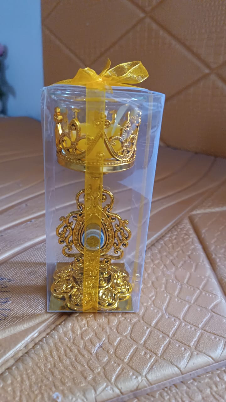 Flower Diwali Candle Holder with Plastic Stand , Diwali(1 Set) Signature kart