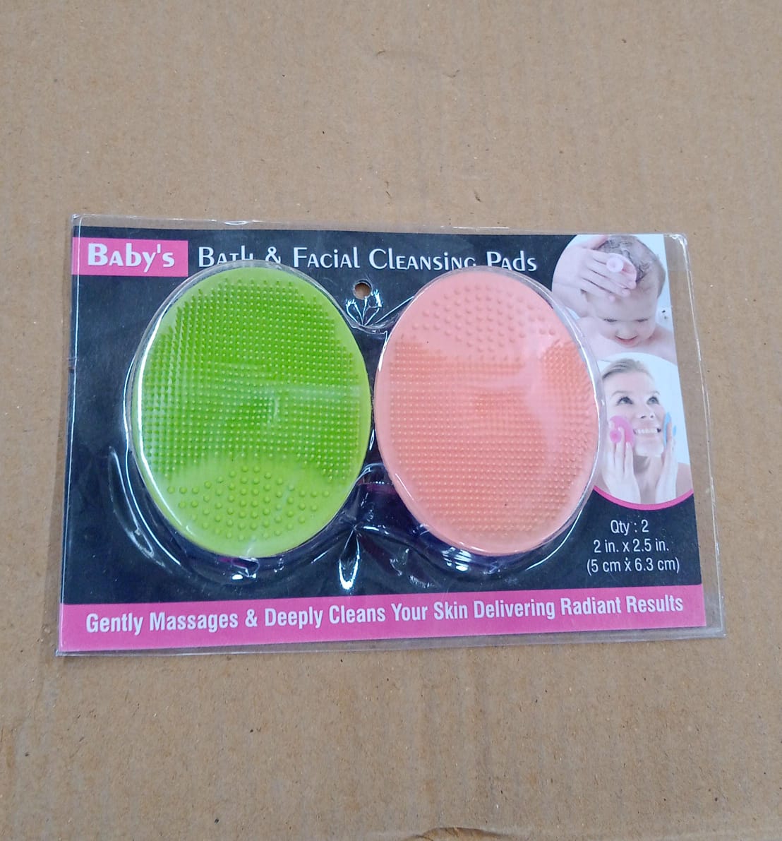 Bath & Facial Cleansing Brush, Soft Silicone Face Scrubber (2 Pc Set) signaturekarts