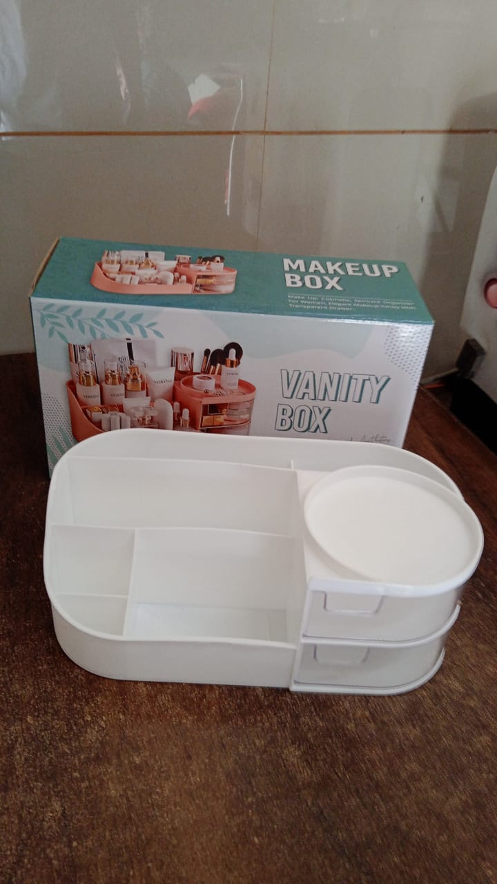 Multi-Functional Plastic Vanity Storage Box Signature kart