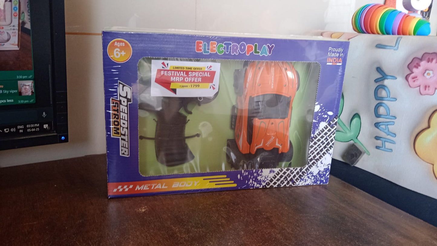 Electroplay Metal Body High-Speed RC Supercar with Remote Control Racing Car Signature kart