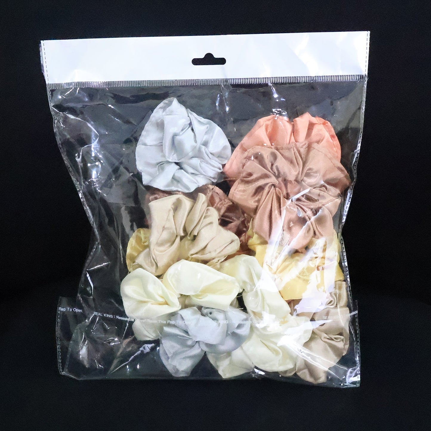 Premium Satin Hair Scrunchies / Elastic Hair Ties for Women & Girls (12 Pc) signaturekarts