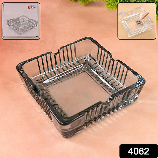 Square Glass Misti Crystal Quality Cigar Cigarette Ashtray Your Brand