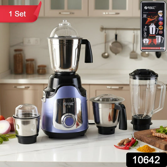 Orbit Heavy Duty 1 hp (746) Watts Mixer Grinder with 4 Multipurpose Jars signaturekarts