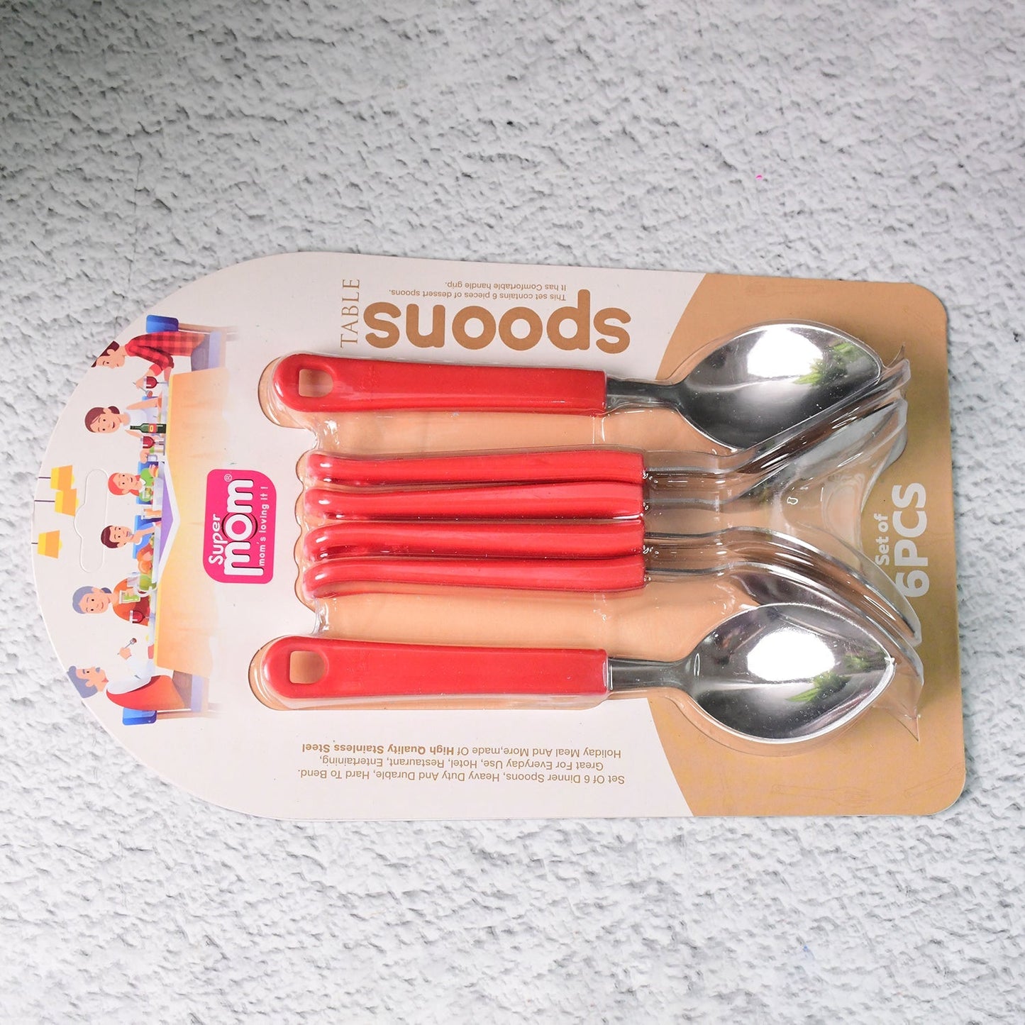 Supermom Premium Stainless Steel Table Spoon (6 Pc / Set) signaturekarts