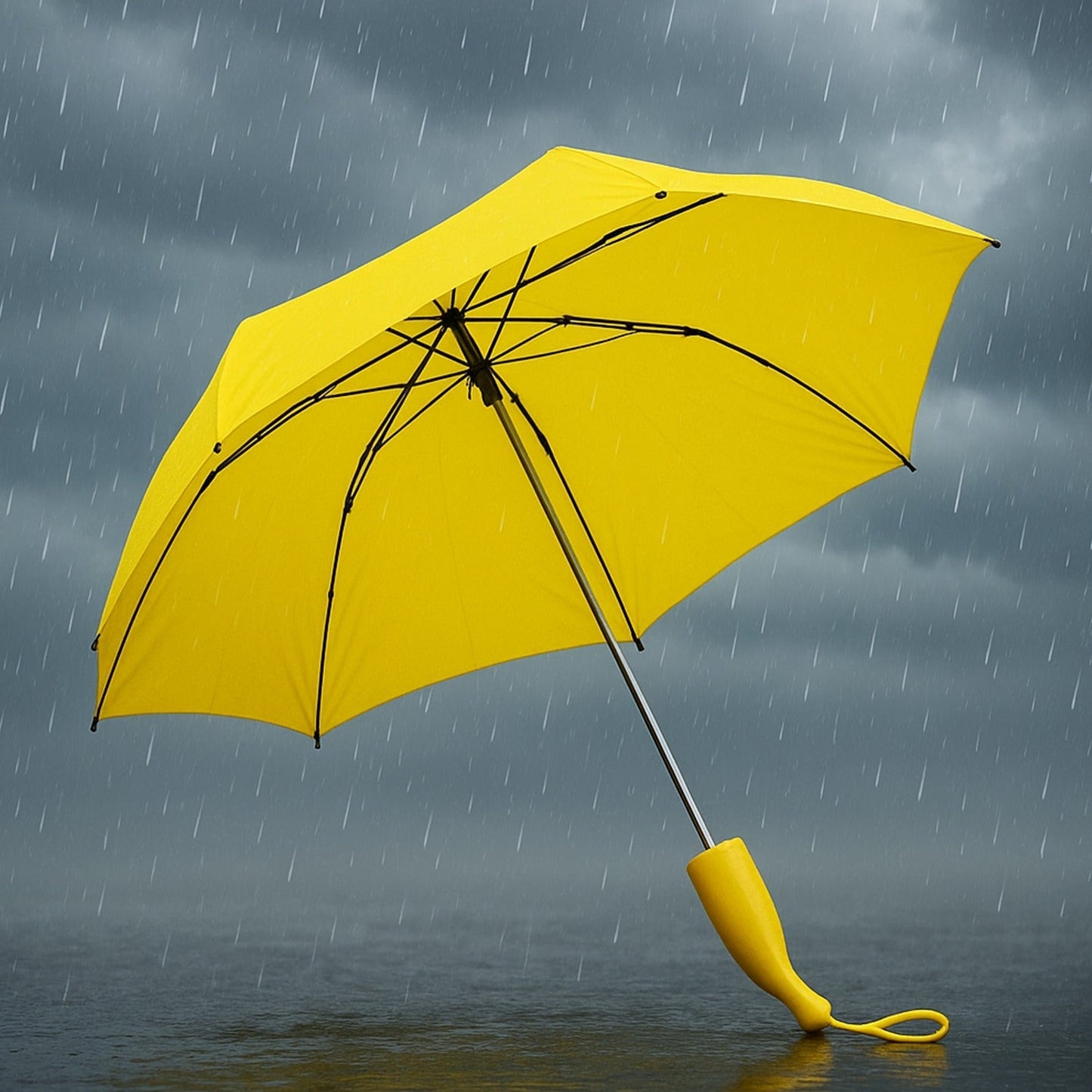Stylish Banana Shaped Mini Foldable Umbrella signaturekarts