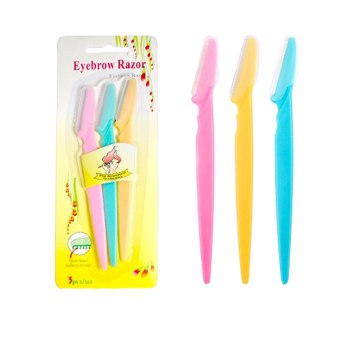 Eyebrow Painless Facial Hair Remover Razor for Face, Women and Men (3 Pack) signaturekarts
