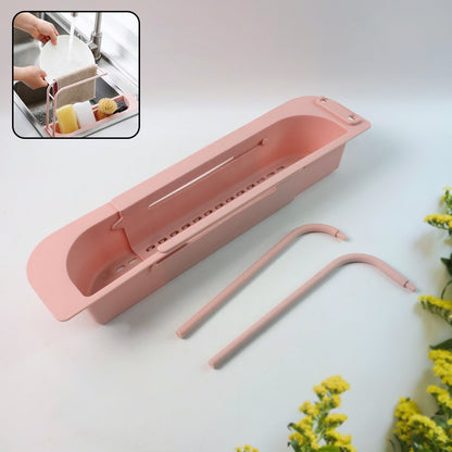 Over-Sink Expandable Sink Caddy with Dual Towel Bar & Drip Tray signaturekarts