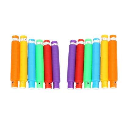 Colourful Tubes Sensory Toys Stretch Fidget Tube Toys Pull Tubes Fidget Toys Your Brand