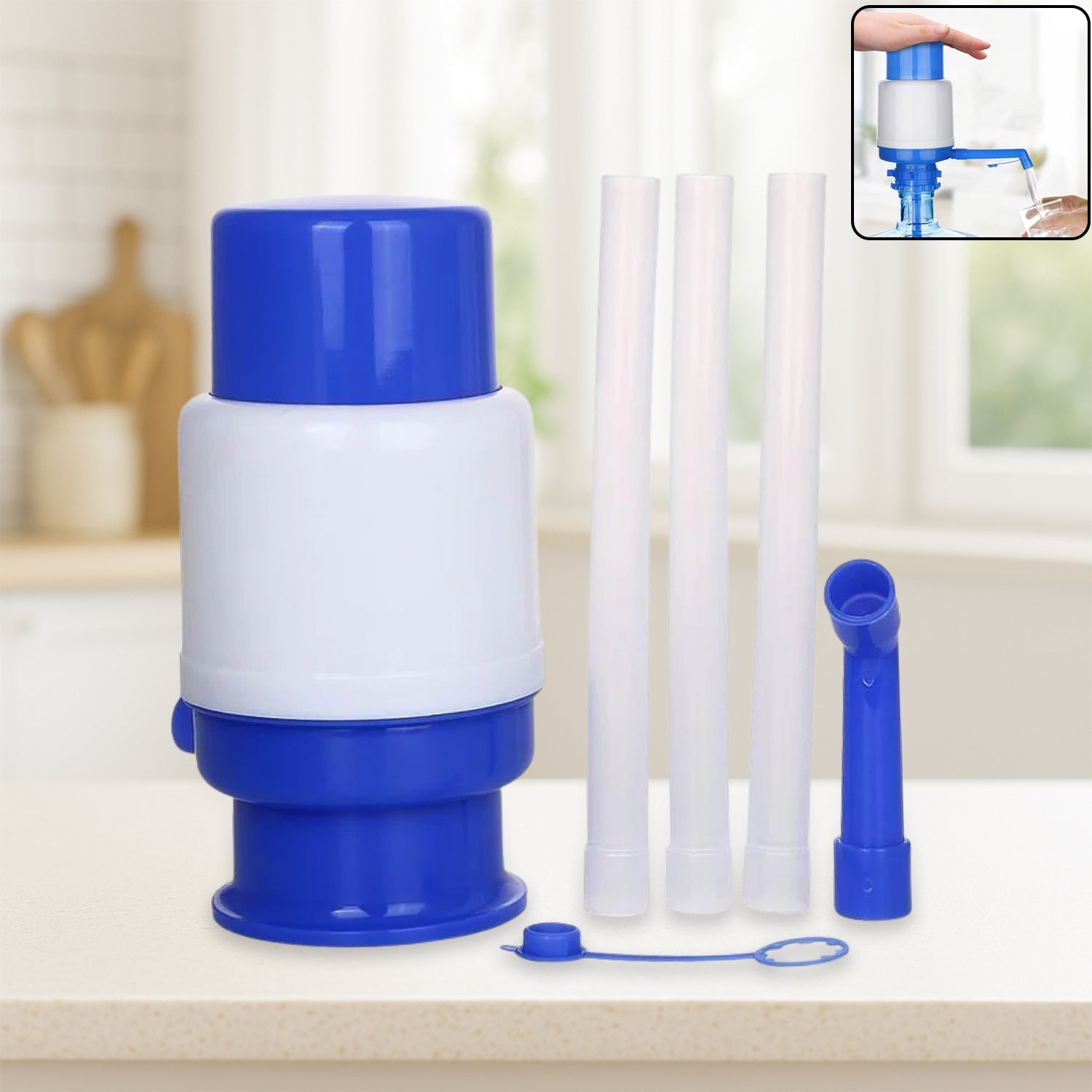 Hand Press Water Pump Dispenser Signature Kart