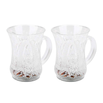 LED Light-Up Party Cups - Flashing Water-Activated Drinking Glasses Handle (2-Piece) signaturekarts
