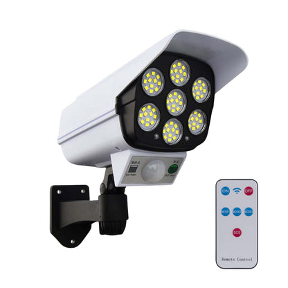 Solar Light Outdoor Motion Sensor Security Camera Shaped Dummy Wall Lamp (1 Pc) signaturekarts