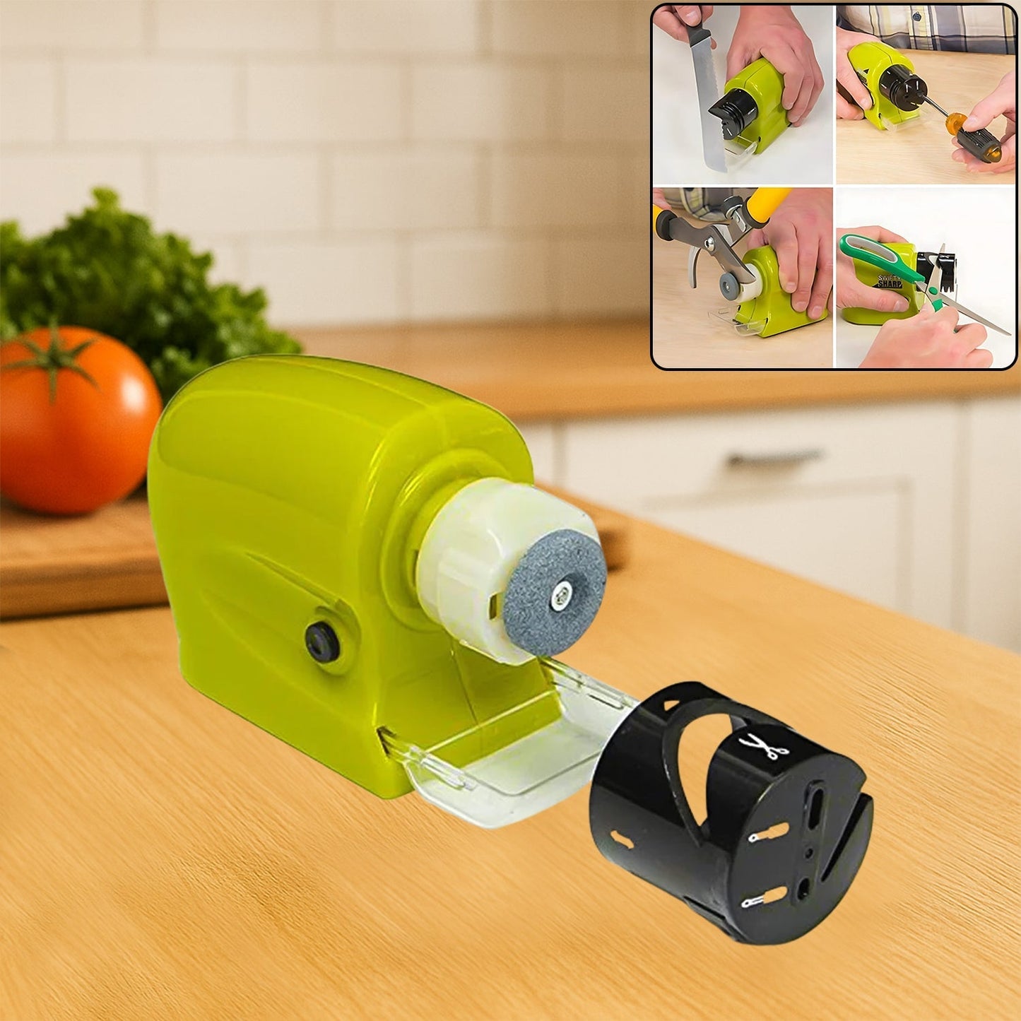 Cordless Motorized Knife Blade Sharpener Tool (Battery Operated) Signature Kart