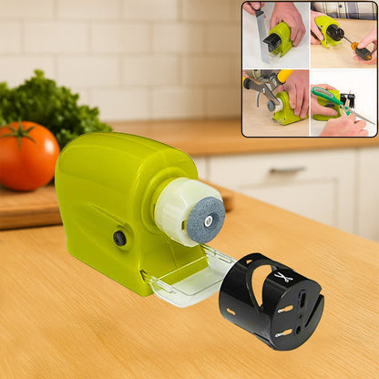 Cordless Motorized Knife Blade Sharpener Tool (Battery Operated) Signature Kart