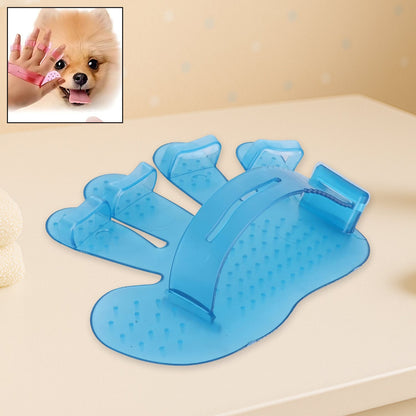 Rubber Pet Cleaning Massaging Grooming Glove Brush signaturekarts