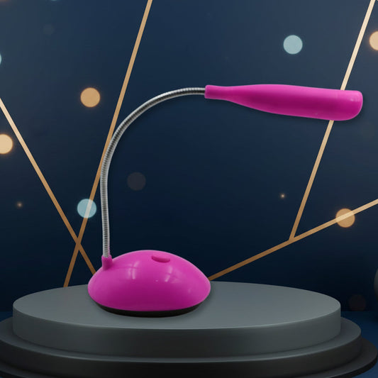 LED desk light with flexible neck, portable