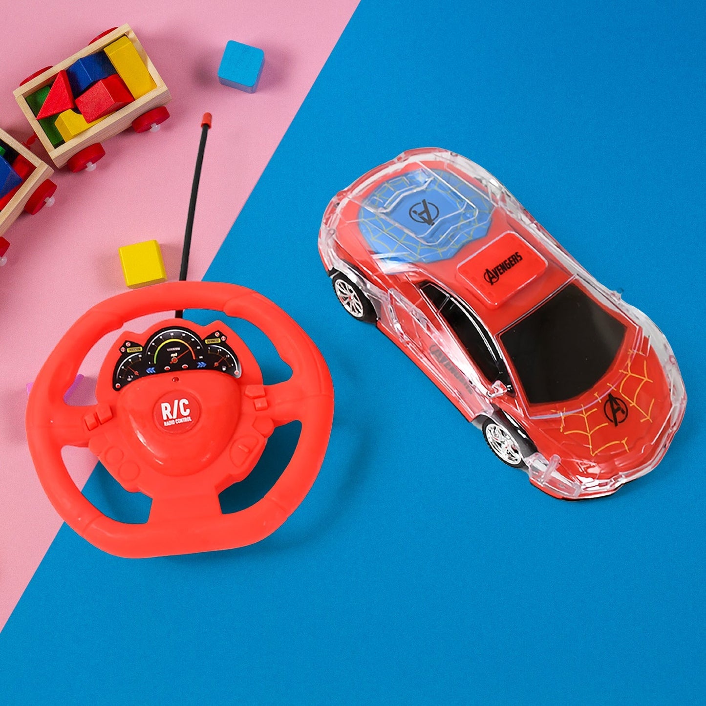 Plastic RC Racing Car – 2-Way Control with Handle Remote & Rechargeable Battery signaturekarts