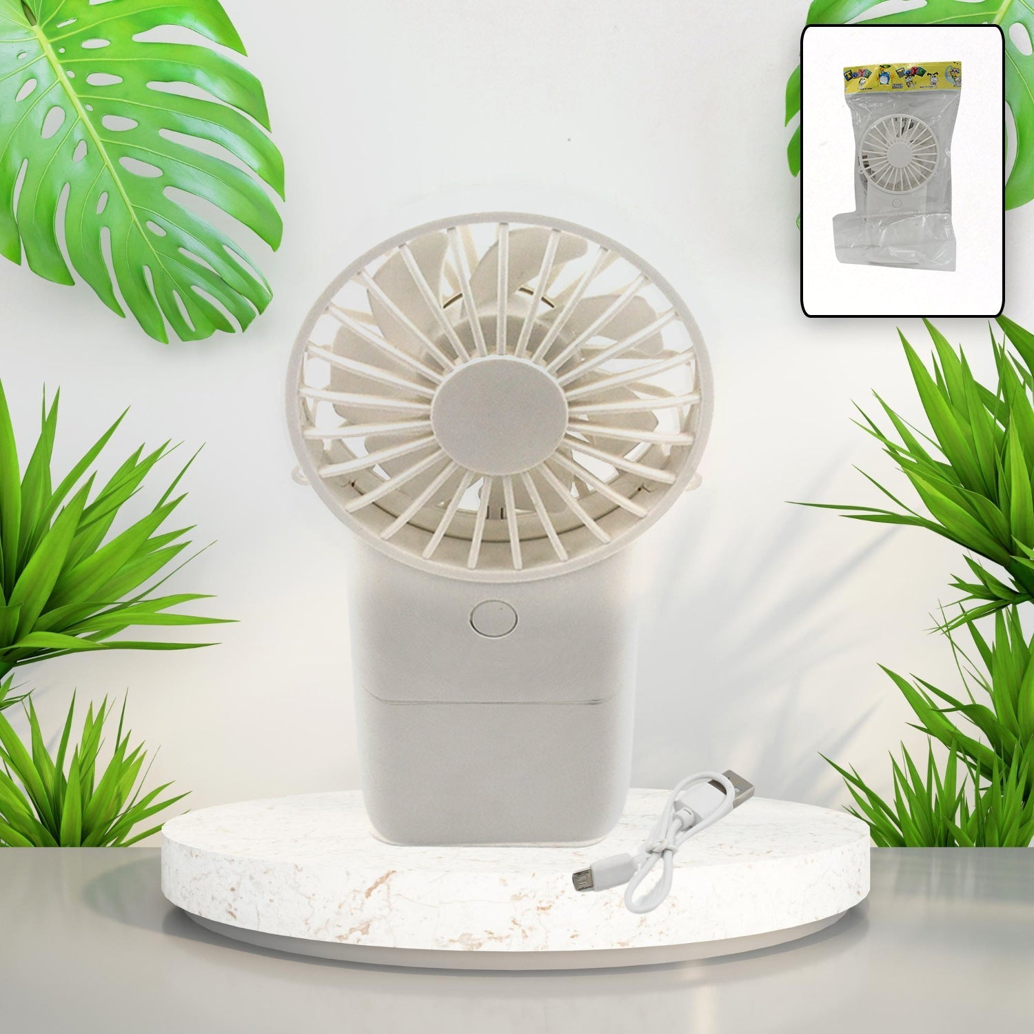 Portable Handheld Electric Fan for Personal Use With 3 Modes (1 Pc, USB) signaturekarts