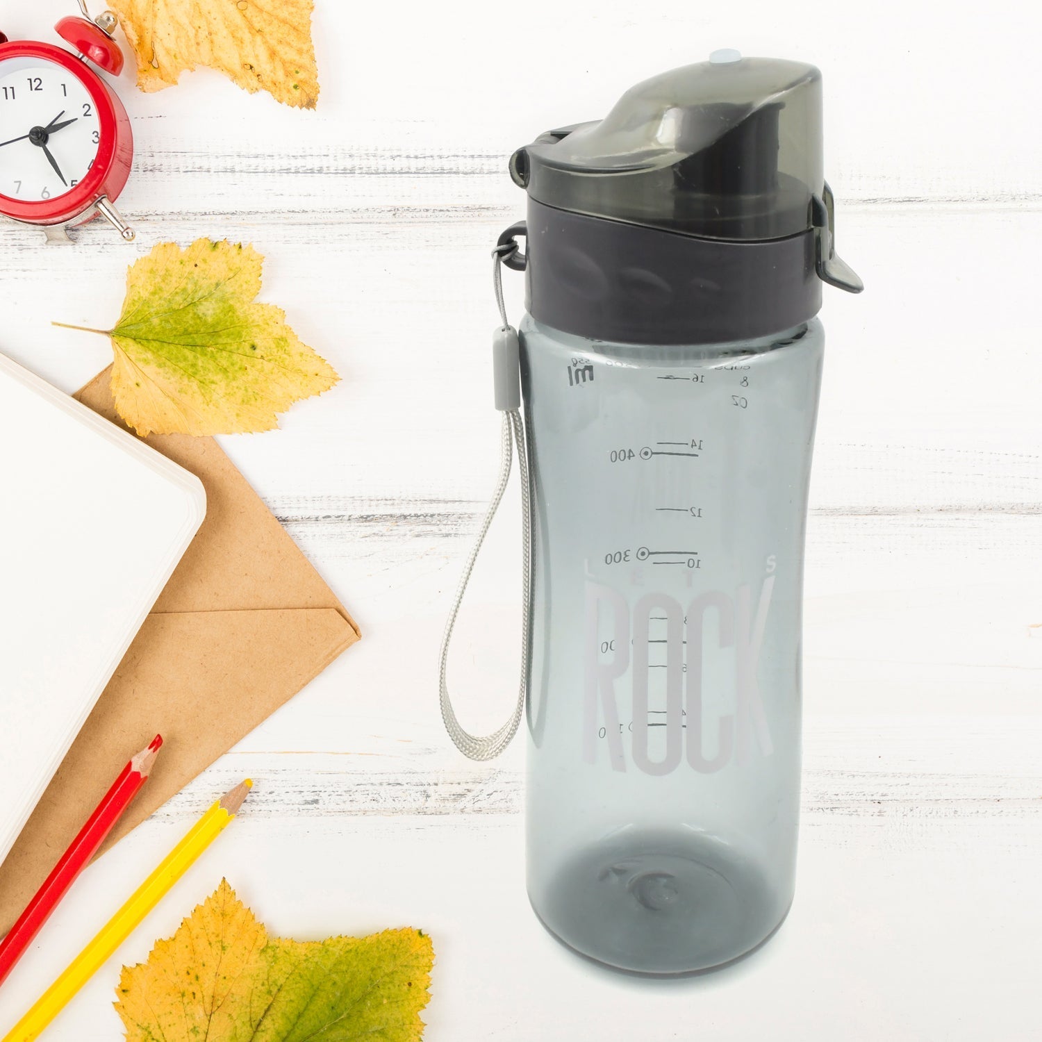 Plastic water bottle Outdoor Sport Bottle With Carry Case, leak proof BPA-free for travel cold and hot water Plastic water bottle with daily water intake for gym and children, Home, Travel, Office Use (1 pc ) signaturekarts