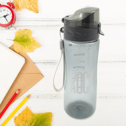 Plastic water bottle Outdoor Sport Bottle With Carry Case, leak proof BPA-free for travel cold and hot water Plastic water bottle with daily water intake for gym and children, Home, Travel, Office Use (1 pc ) signaturekarts