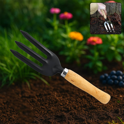 Hand Weeding Fork (Steel, Black) Signature Kart