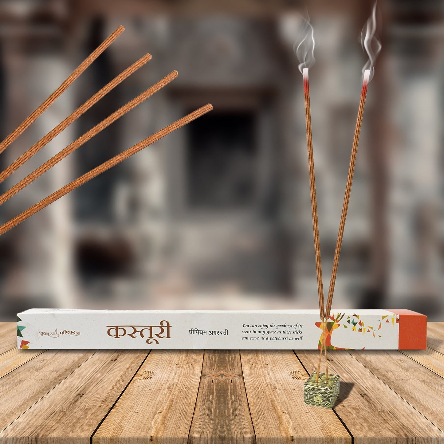 Premium Incense Sticks / Agarbatti for Everyday Use for Home, Office, Meditation and Pooja for Puja, &amp; Other Festive Occassions, Agarbatti (10 Pcs Sticks / 40 Cm / Stand not included / Mix Flavor) Signaturekarts