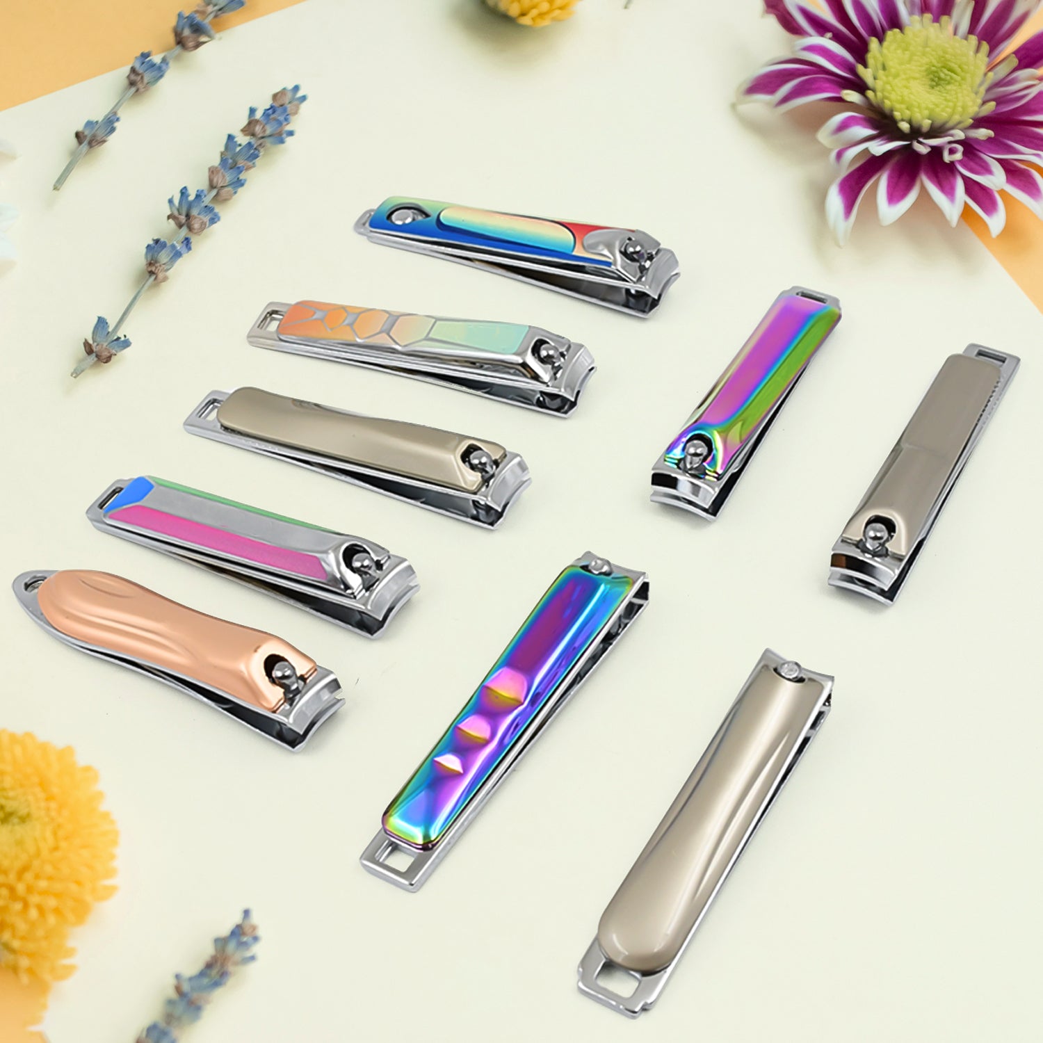 Stainless Steel Folding Portable Large Nail Clippers with Nail File (1 Pc / Mix Design) signaturekarts