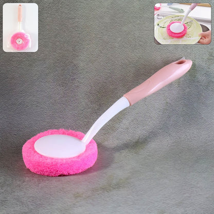 Long Handle Kitchen Dish Scrubber Brush (1 Pc) signaturekarts