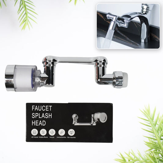 Rotating faucet sprayer head for water saving