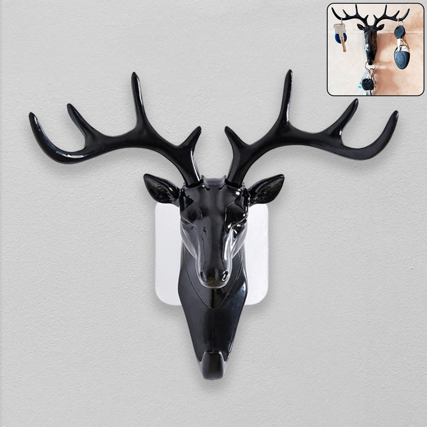 Deer Head Self Adhesive Wall Door Hook Hanger Your Brand