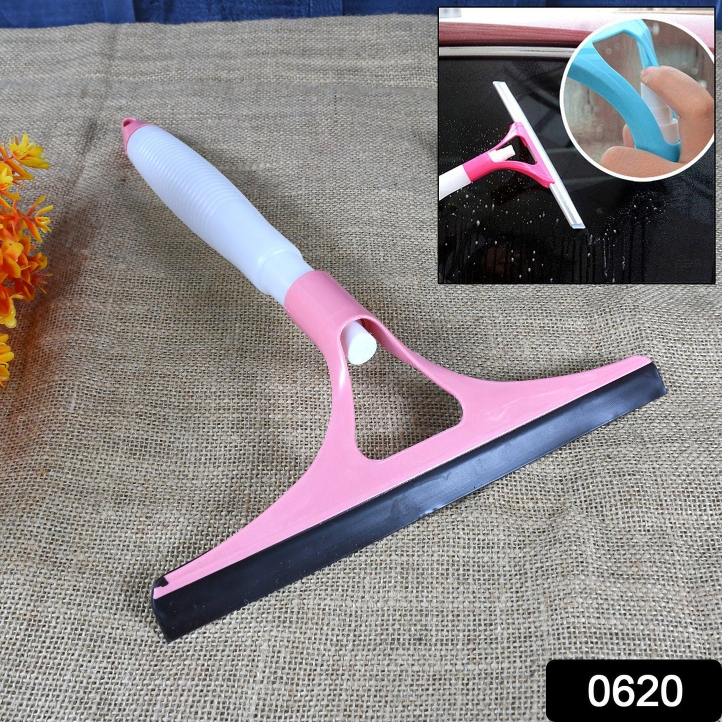 All-in-One Cleaning Brush: Spray, Wash, & Wipe (Windows, Glass, Car) (1 Pc) signaturekarts