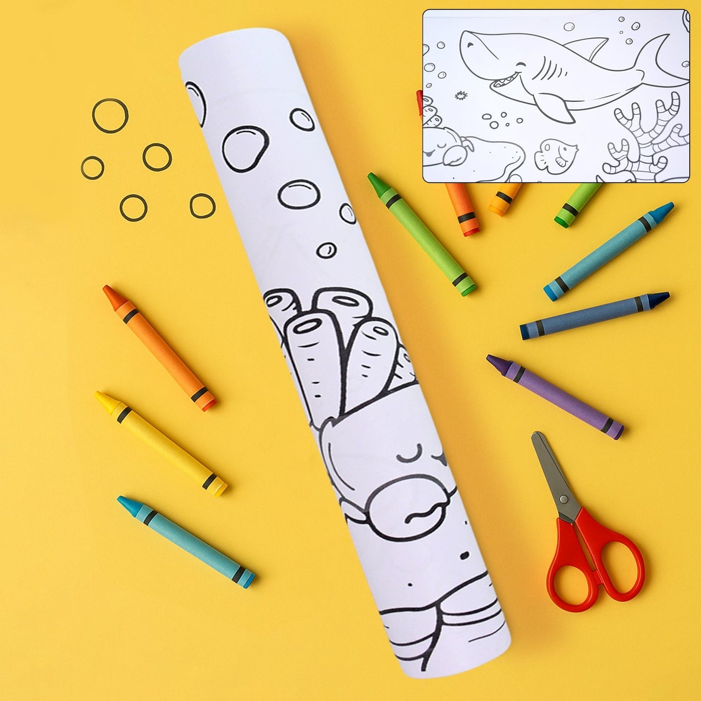 Fun and Educational Coloring Roll (1 Pc) Signature kart