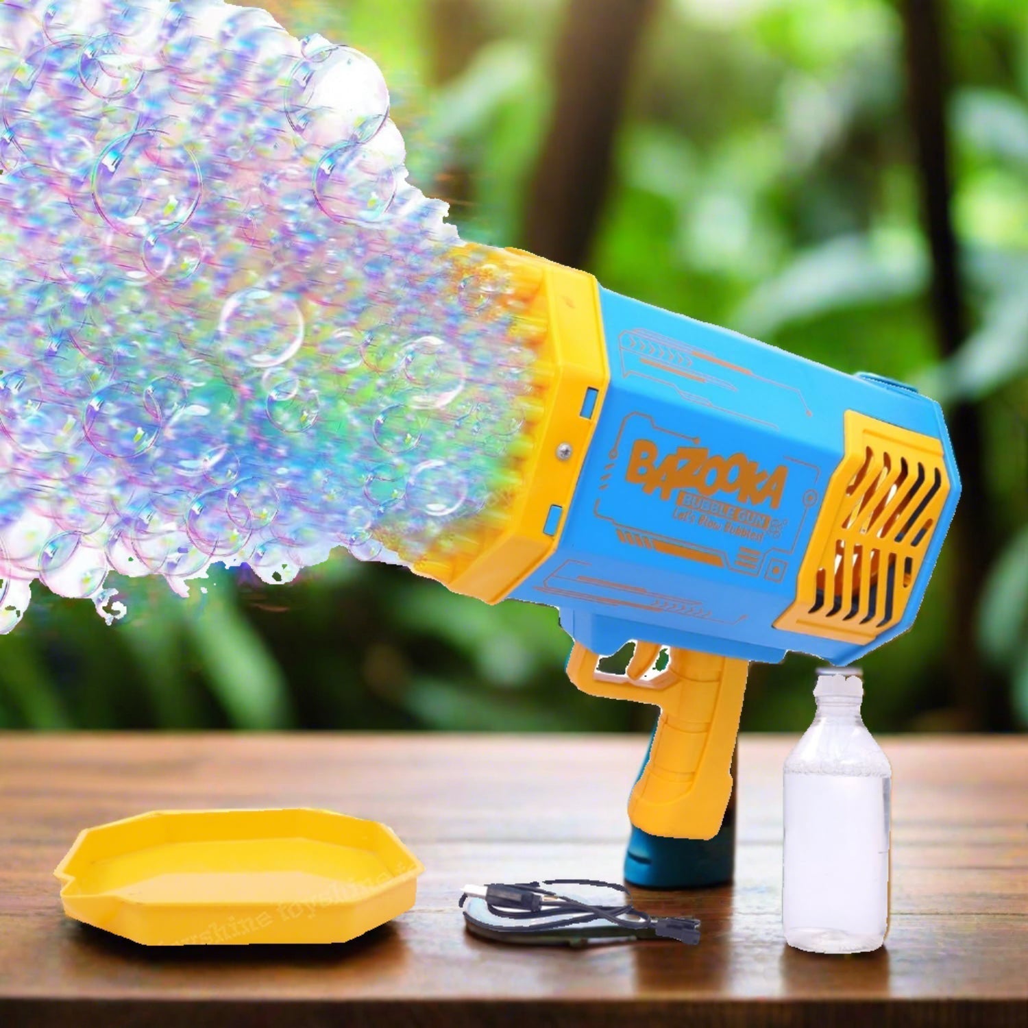 69 Holes Big Rechargeable Bubble Gun Powerful Machine Toy for Kids and Adults signaturekarts