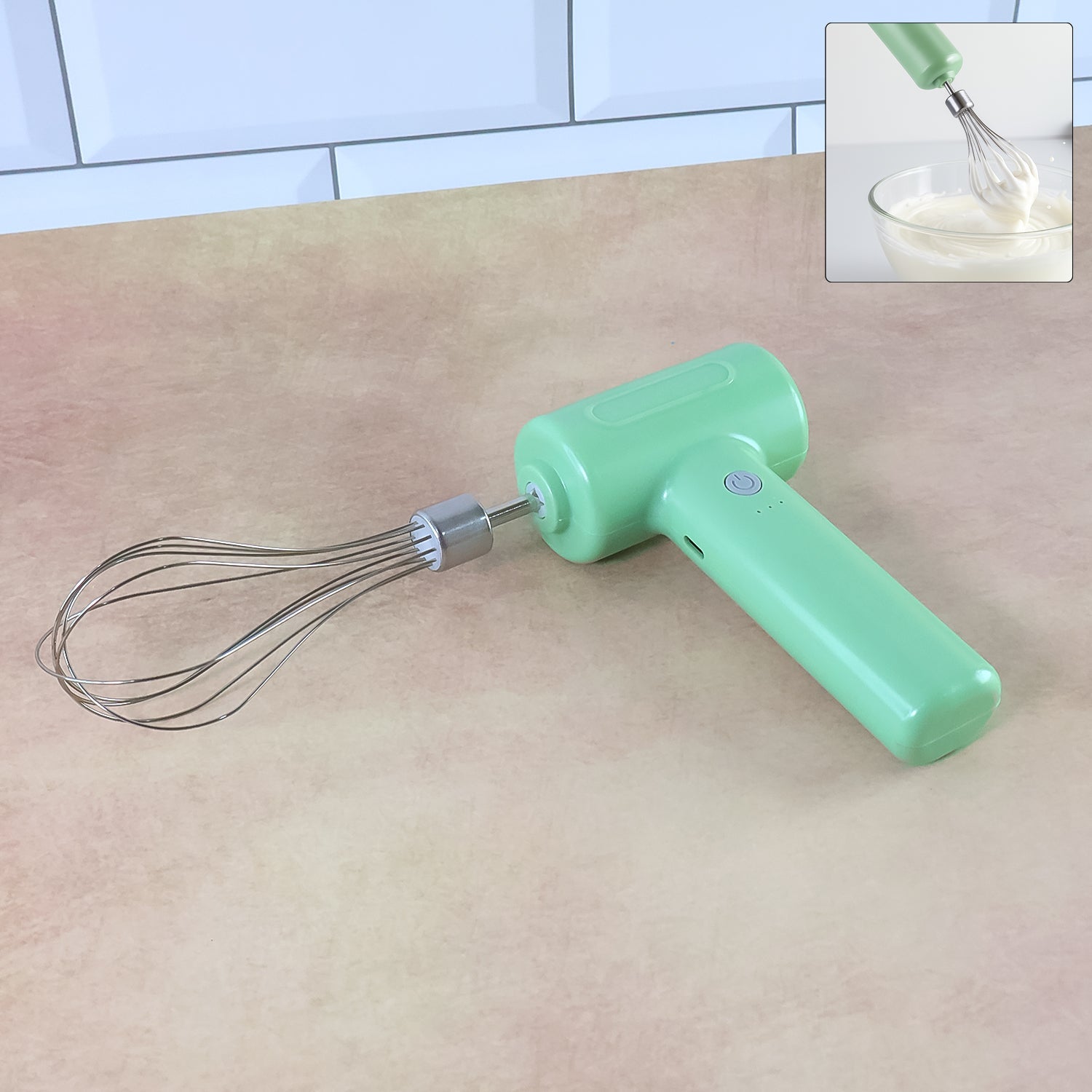 Cordless Electric Whisk & Egg Beater - (1 Pc) signaturekarts
