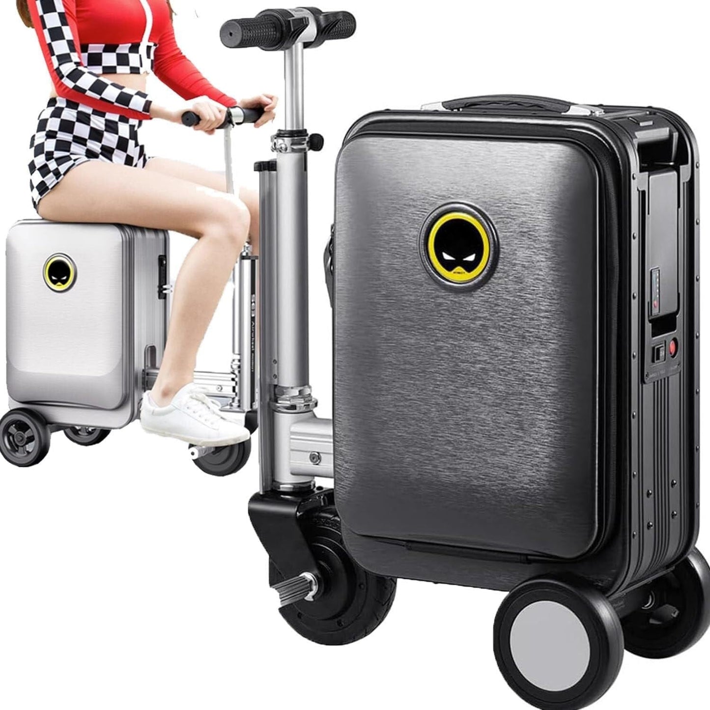 Electric Suitcase Smart Scooter – Riding Luggage with Removable Power (1 Pc) Signaturekarts