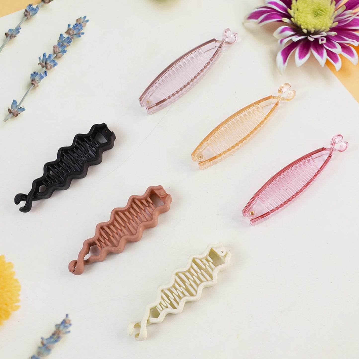 Plastic Hair Claw Clips Strong Clips (1 Pc / Mix Color), Hair accessories Signature kart