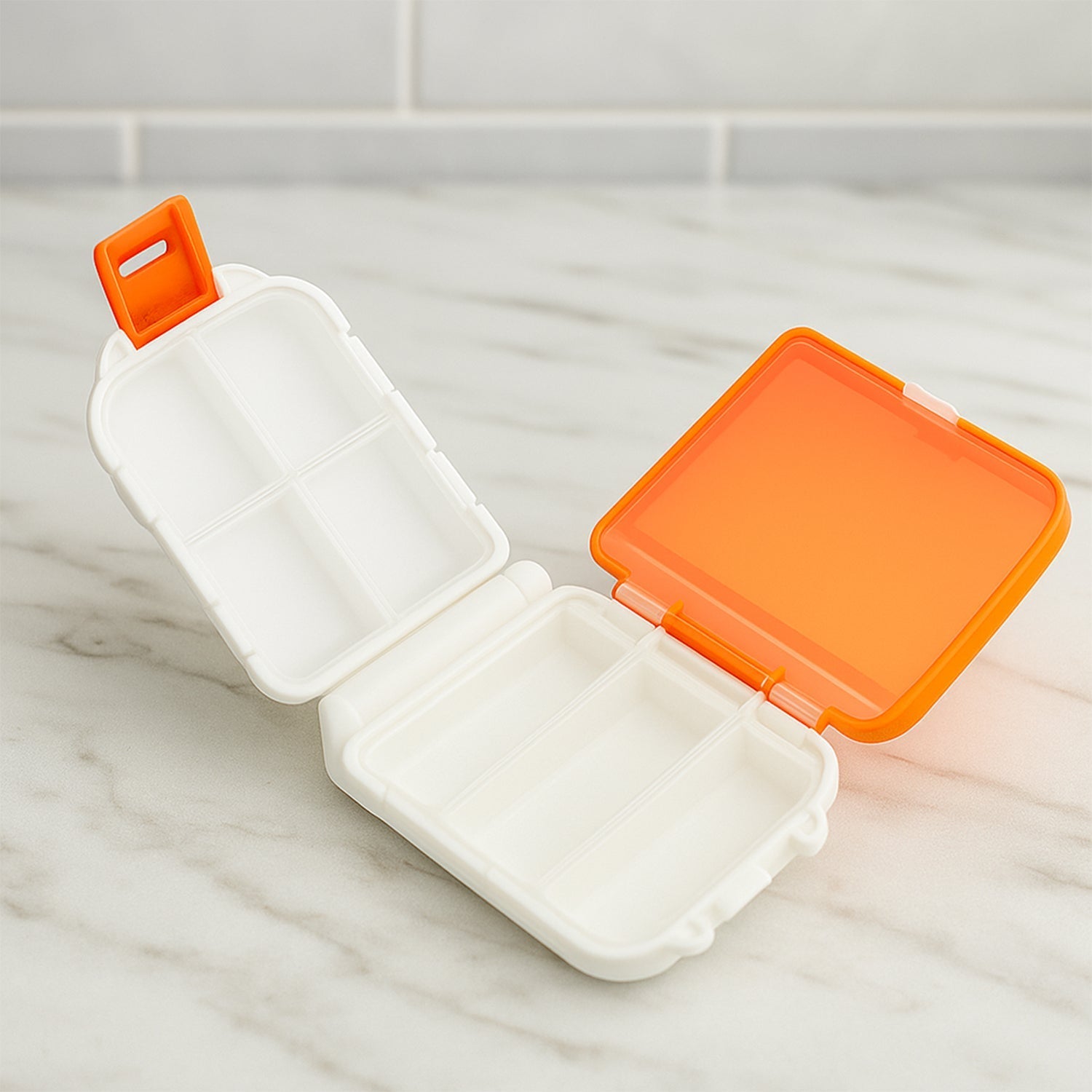 Portable Dual-Sided Pill Organizer Box (1 Pc) signaturekarts