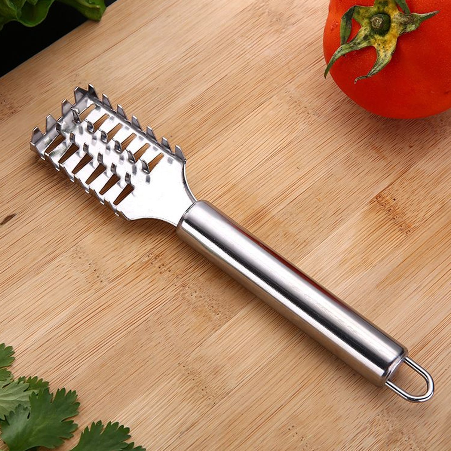 Stainless Steel Fish Scale Remover Scraper – Sawtooth Kitchen Tool signaturekarts